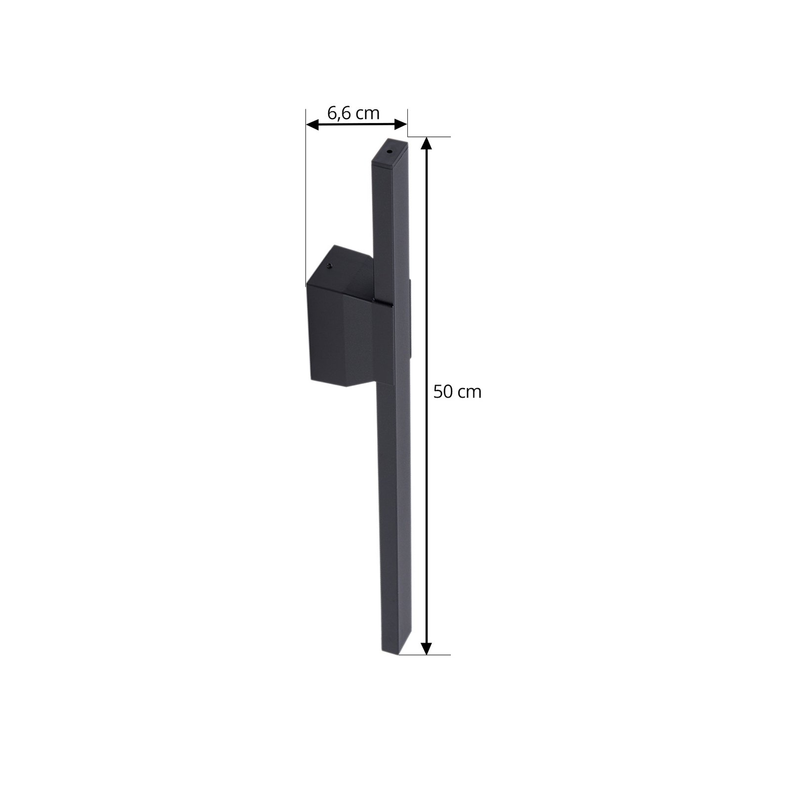 Applique d'extérieur LED Lindby Sakari, 10,5 W, noir, aluminium