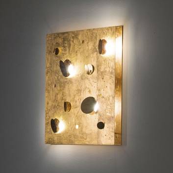 Knikerboker Buchi wall light 60x60cm gold leaf