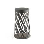 LED pedestal lamp Shadow, dark grey, aluminium, height 45 cm