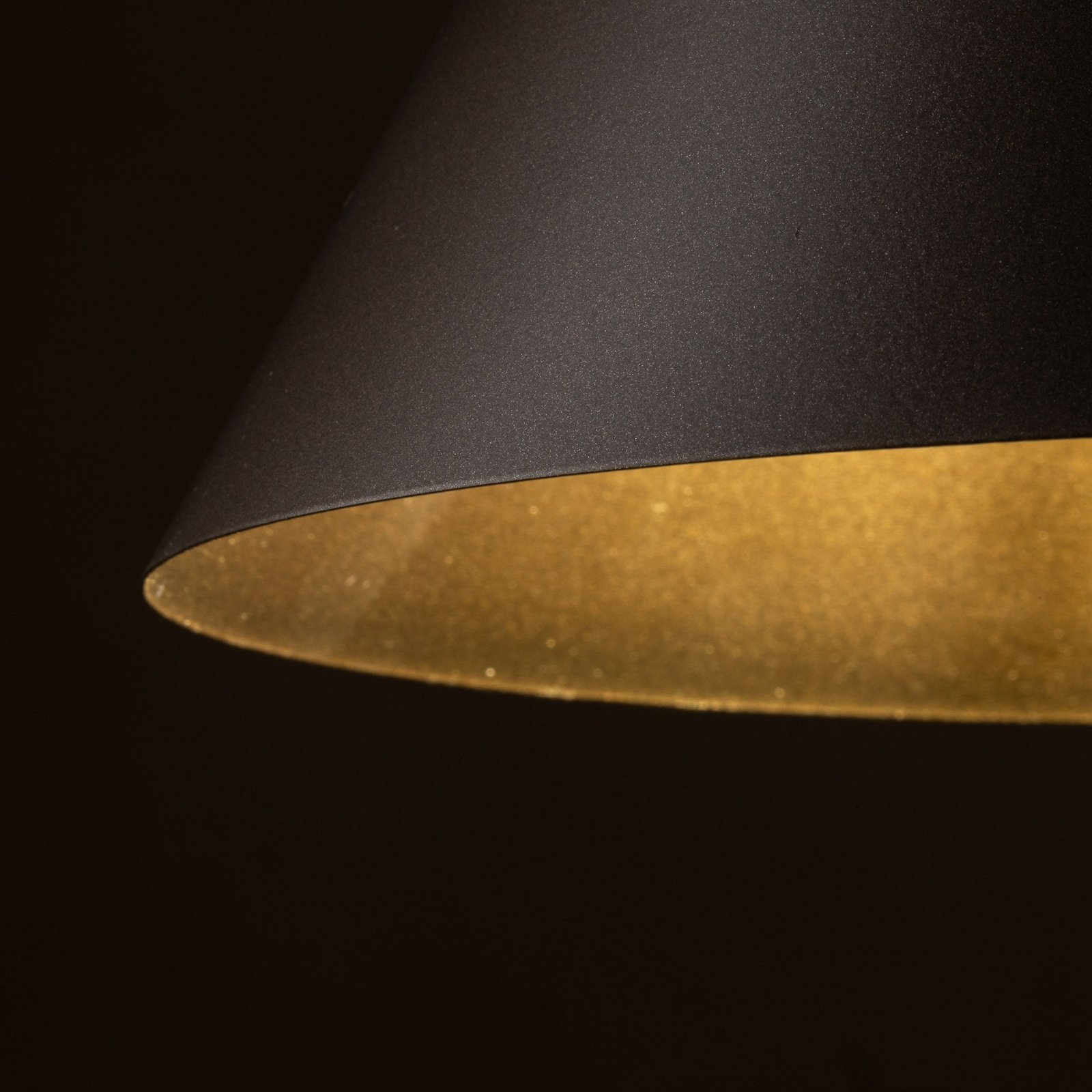 Závesné svietidlo Cono, jedno svetlo, Ø 25 cm, bronzová farba