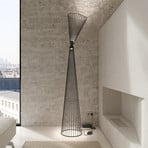 Karman LED floor lamp Ikonika, black, height 180 cm, metal