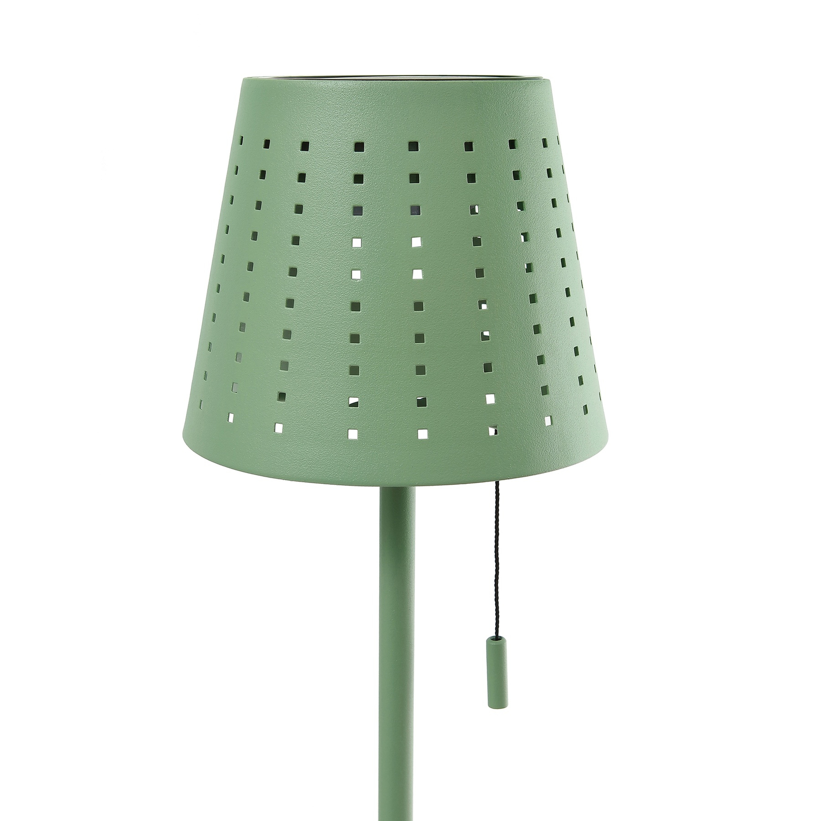 Lindby lampe sur pied LED solaire Hilario, vert, fer, batterie rechargeable