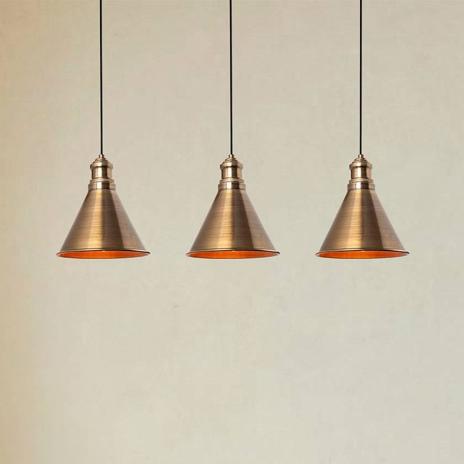 Opviq Suspension Sivani MR-314 or antique fer 3 lampes linéaire