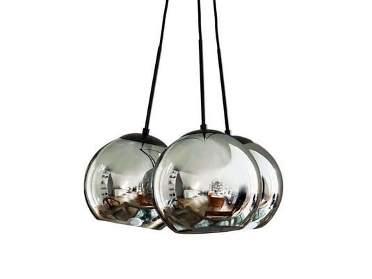 Harry 3 pendant light, smoke/black, 3-bulb - Dyberg Larsen