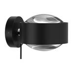 Puk Maxx Wall+ LED lenses clear, black matt/chrome