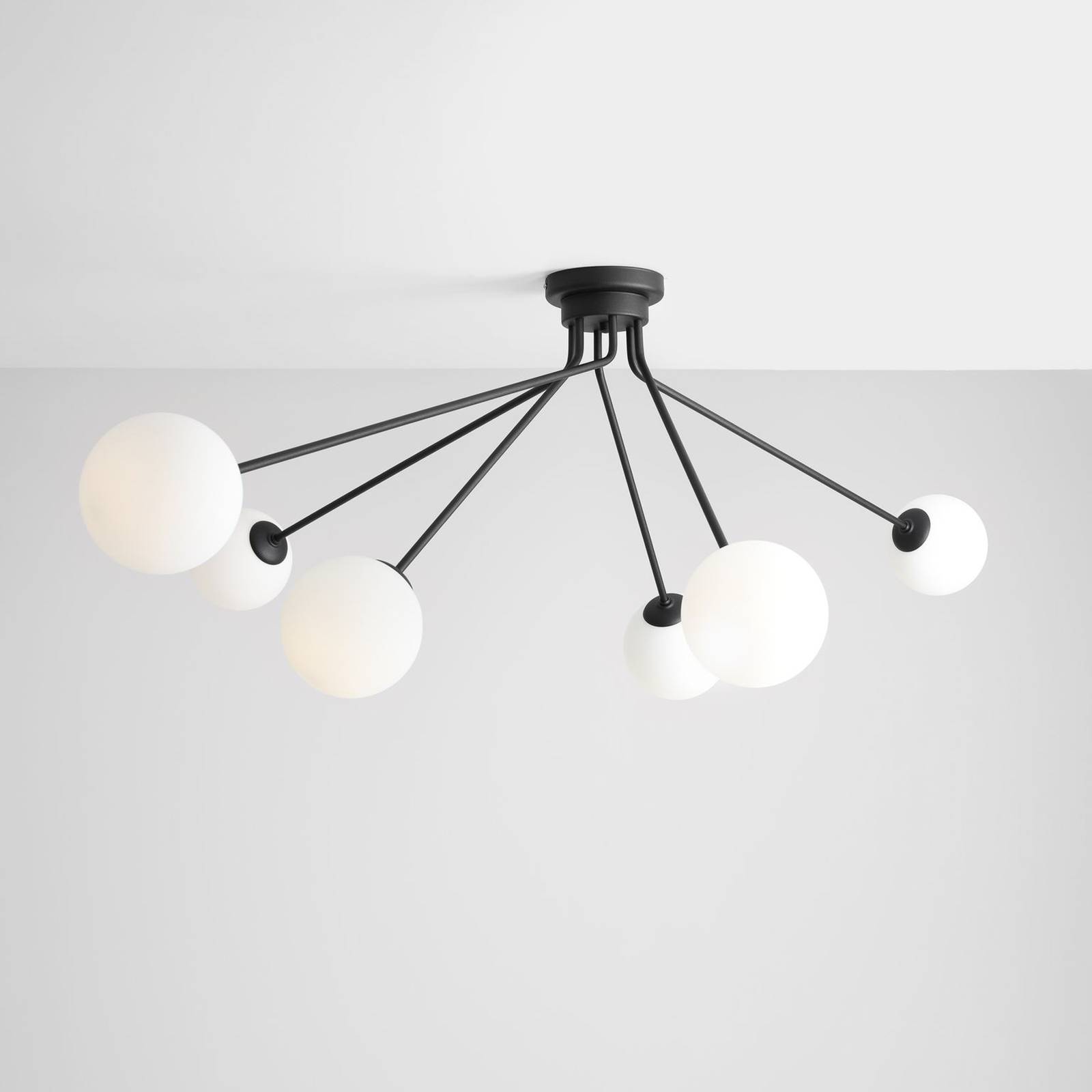 Lampa sufitowa 1082PL_K1, 6-punktowa, czarna