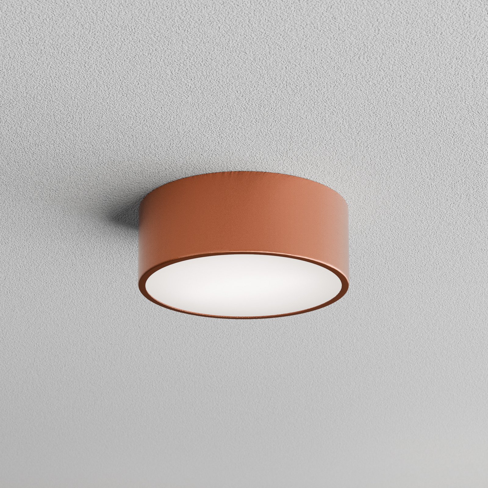 Cleo 200 loftlampe, kobber, sensor, IP20, Ø 20 cm, E27