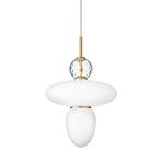 Rizzatto 43 Lustră Pendul Opal/Satin Brass - Nuura