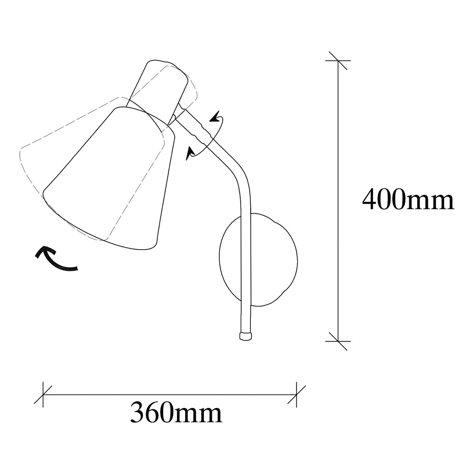 Seinävalaisin Sivani MR-663, kultainen antiikki, metalli, Ø 15 cm