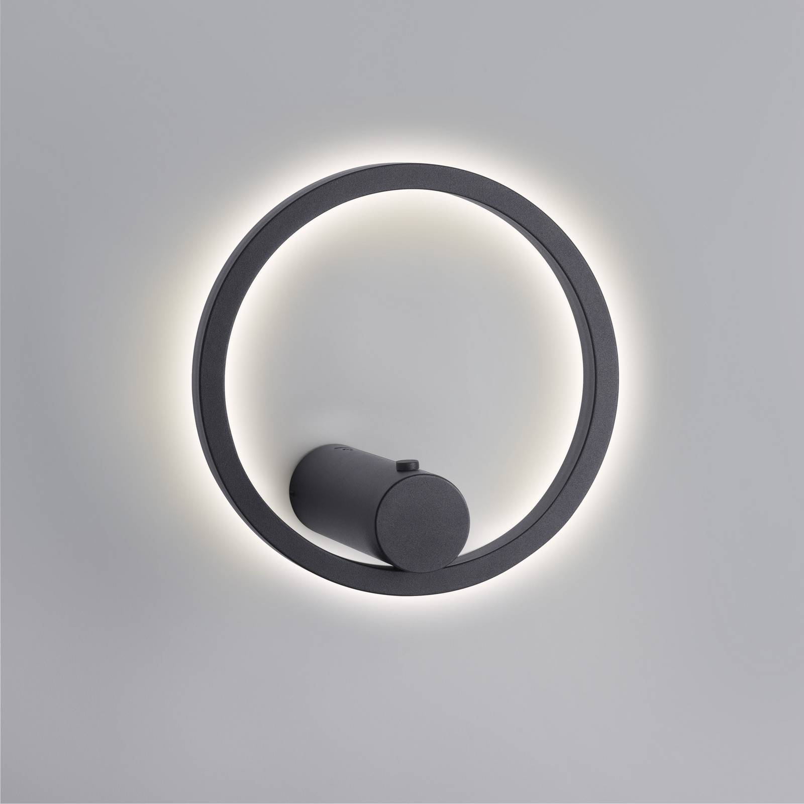 JUST LIGHT. kinkiet LED Archie, czarna, 3000 K