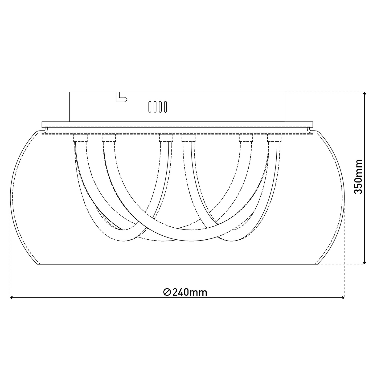 Malou LED ceiling light, glass, CCT, remote control Malou LED ceiling light, glass, CCT, remote control