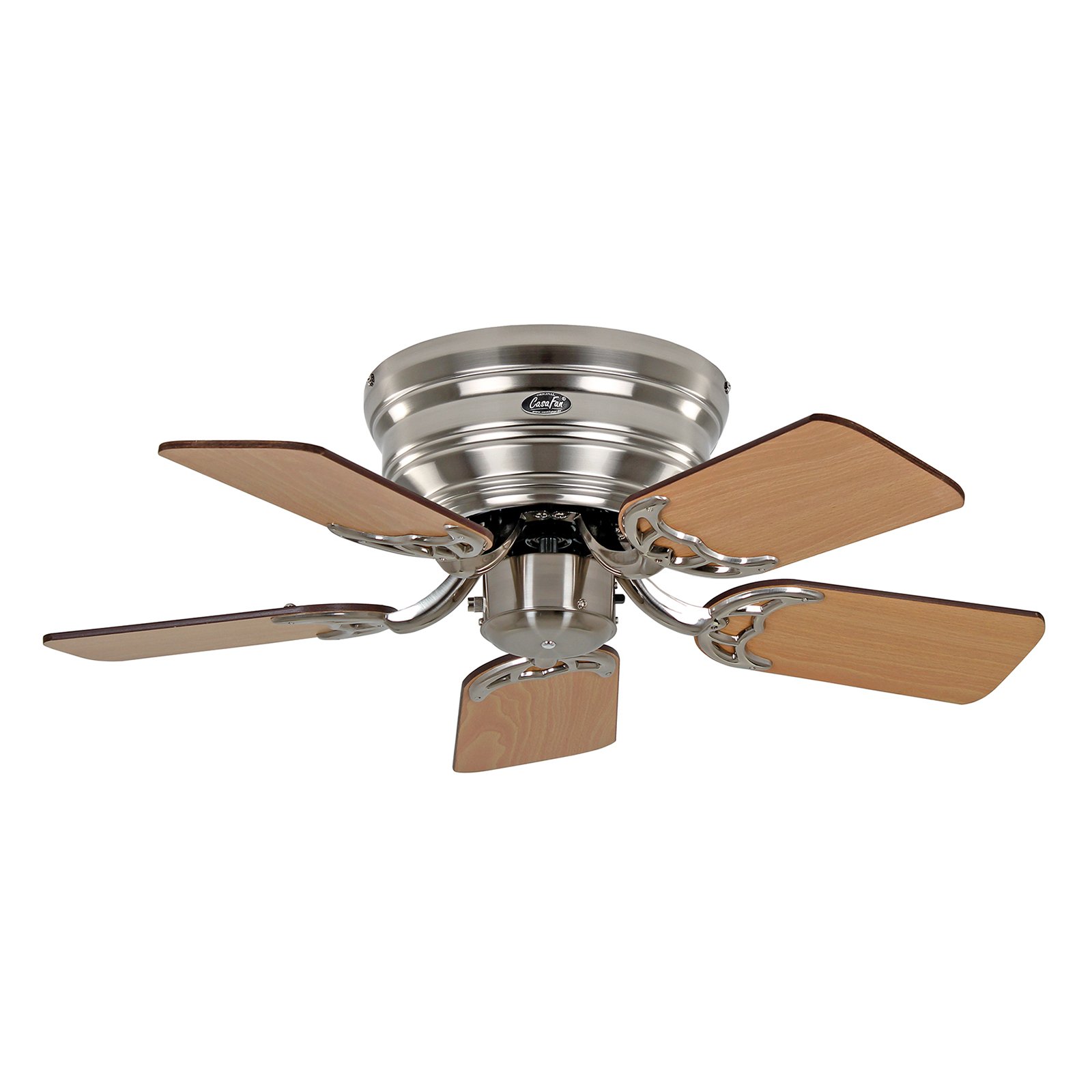 Ventilátor Classic Flat III, brúsený chróm 75 cm