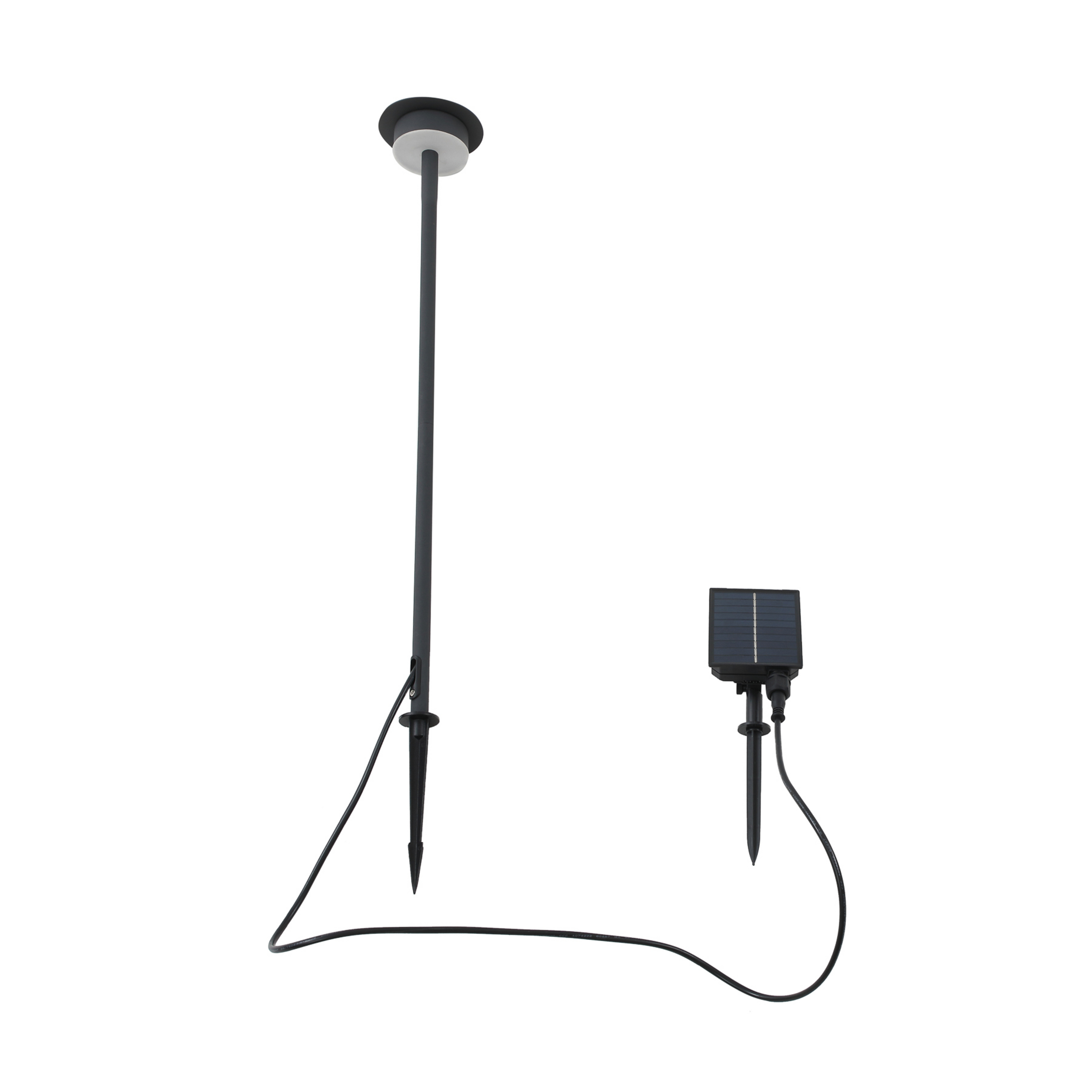 Lyris Solarzellenlampe w/Erdspieß Schwarz - Lindby