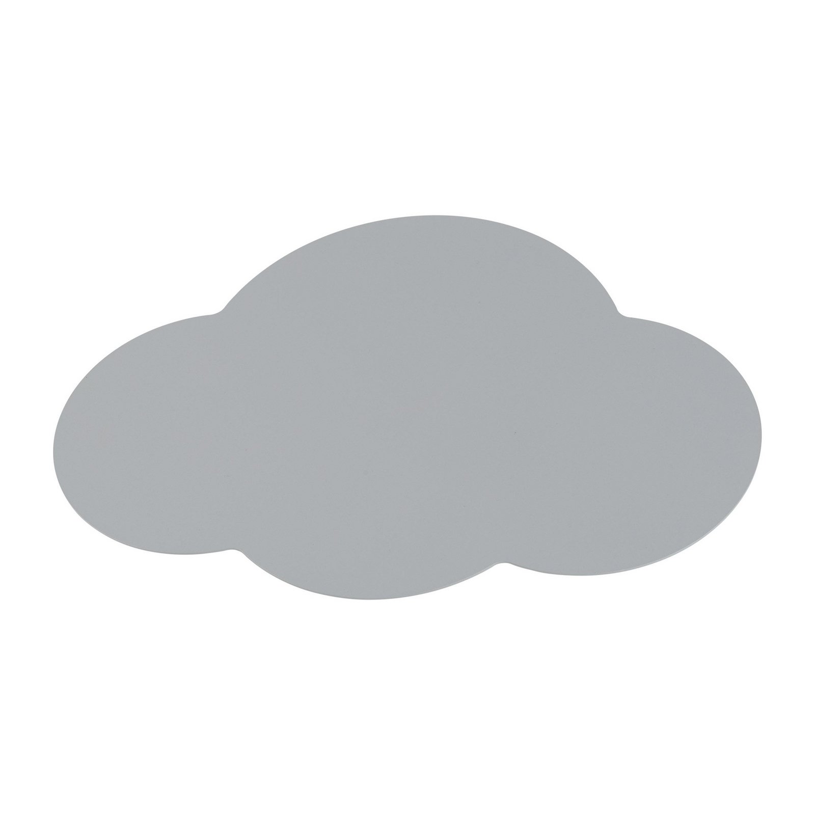 Applique murale Cloud, gris, 38 cm de large, métal, nuage, G9