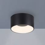 JUST LIGHT. LED-loftslampe Tanika sort, Ø16 cm, dæmpbar
