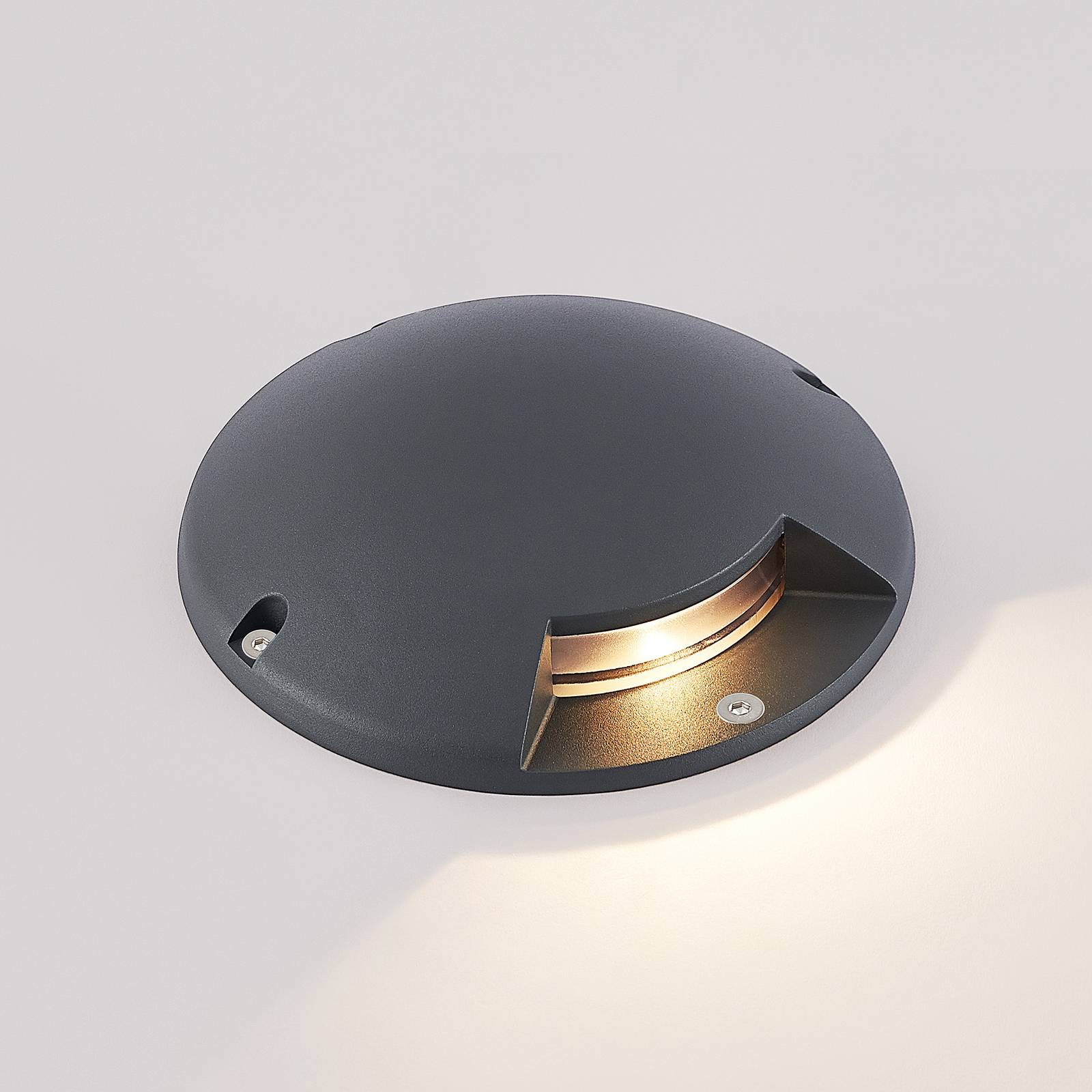 Lindby Cormac LED deck light, 1-bulb, aluminium, plastic, 1.5 W, energy efficiency: A+, H: 5.5 cm