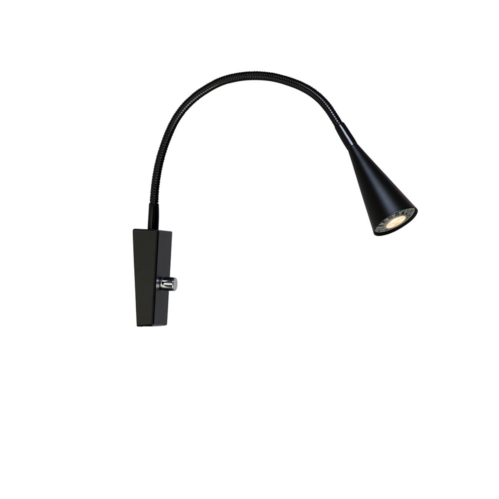 Ledro Aplique de Pared Negro Mate LED 12V Regulable - Belid