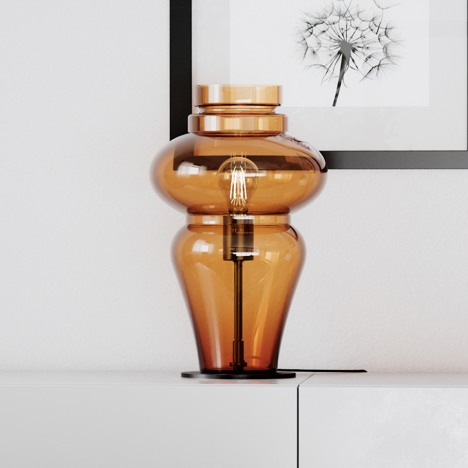 Dolores Lampe de Table Brandy - By Rydéns