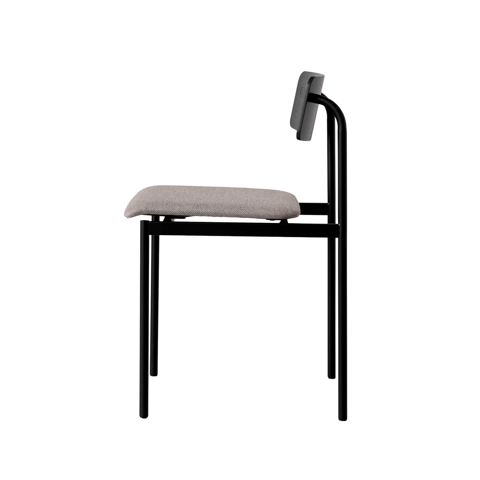 Sedia OFFSET, nero/nero/grigio chiaro, altezza 77 cm - Moebe Sedia OFFSET, nero/nero/grigio chiaro, altezza 77 cm - Moebe