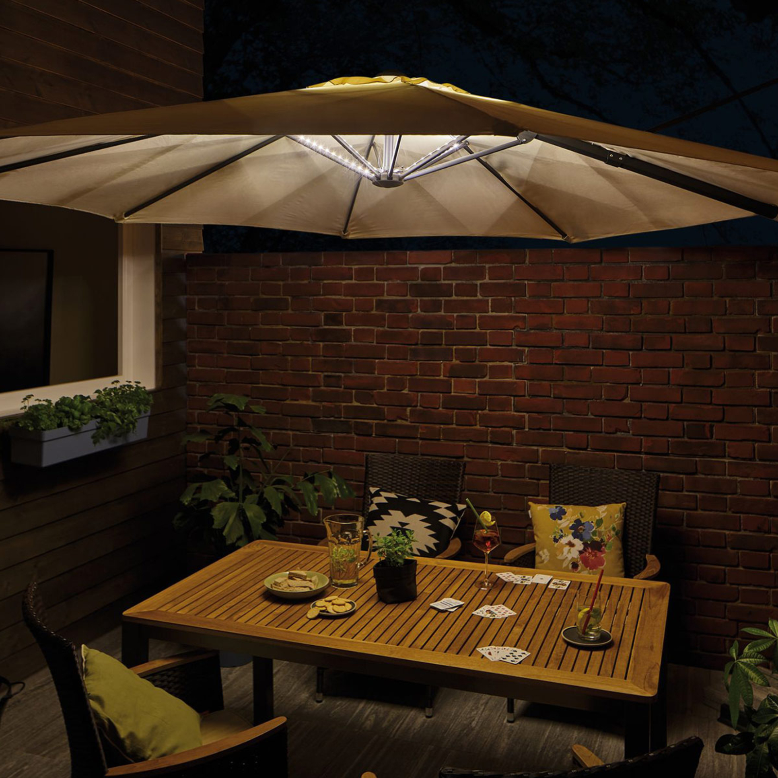 Paulmann Mobile Strip Parasol-Light 4 x 40cm