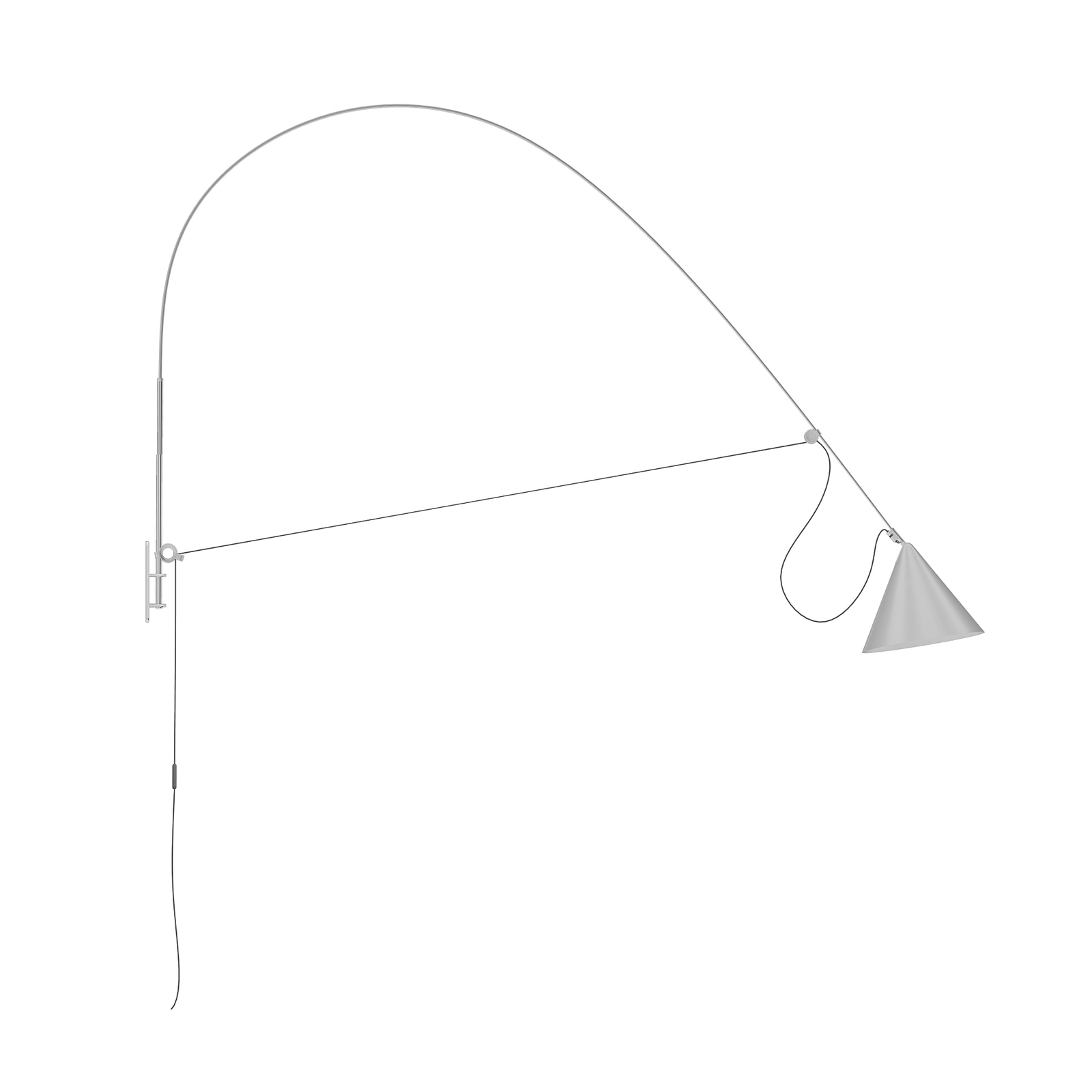 midgard AYNO wall XL Wandlampe grau/grau 930
