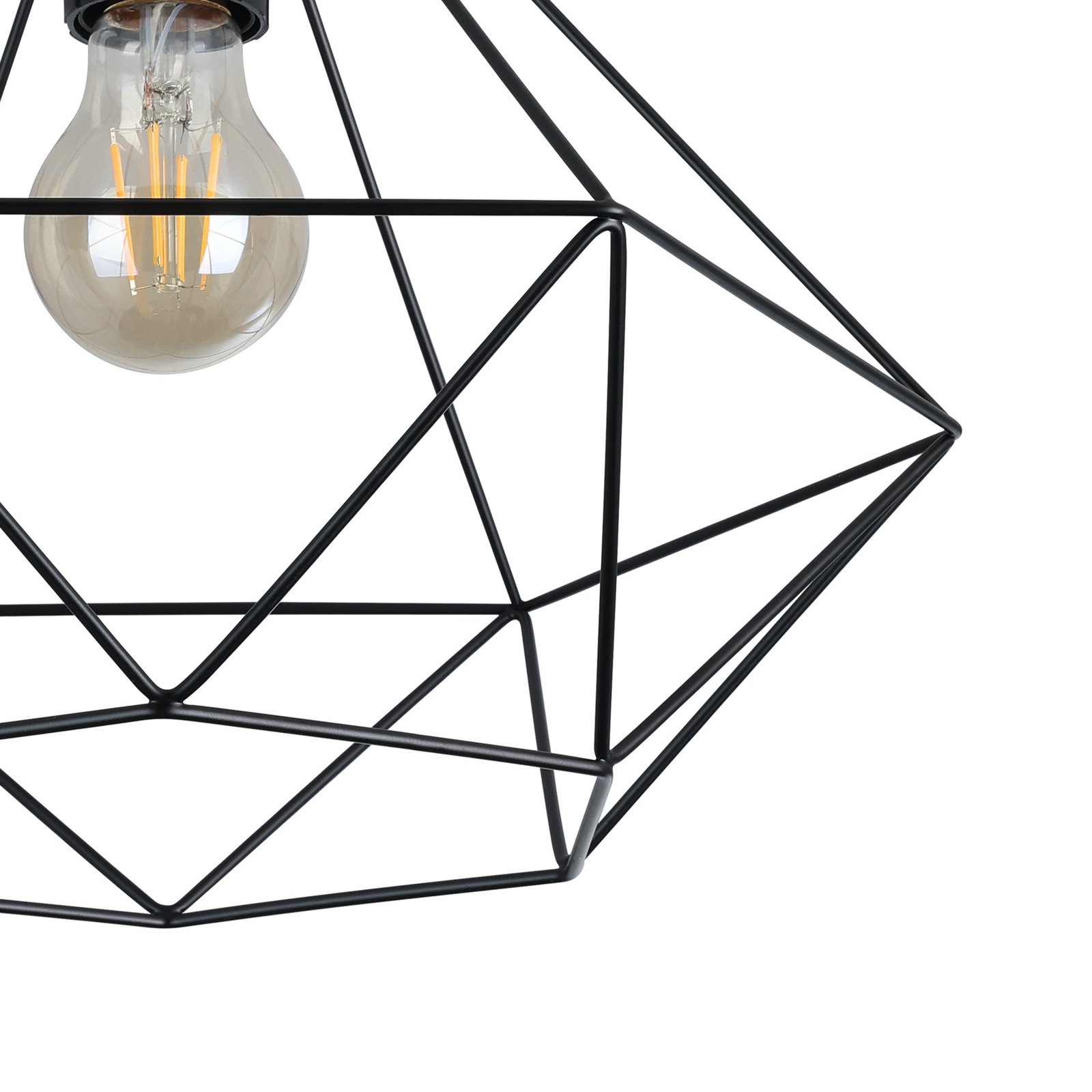 Taklampa Tarbes 1 lampa Ø 32,5 cm svart