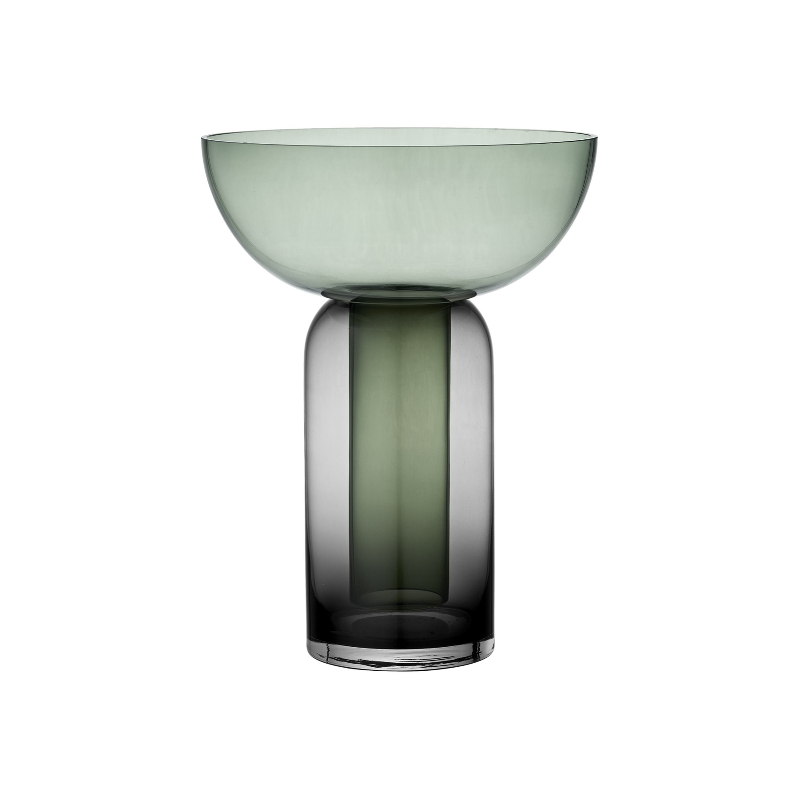 AYTM Vase Torus, vert, Ø 25 cm, hauteur 33 cm, verre