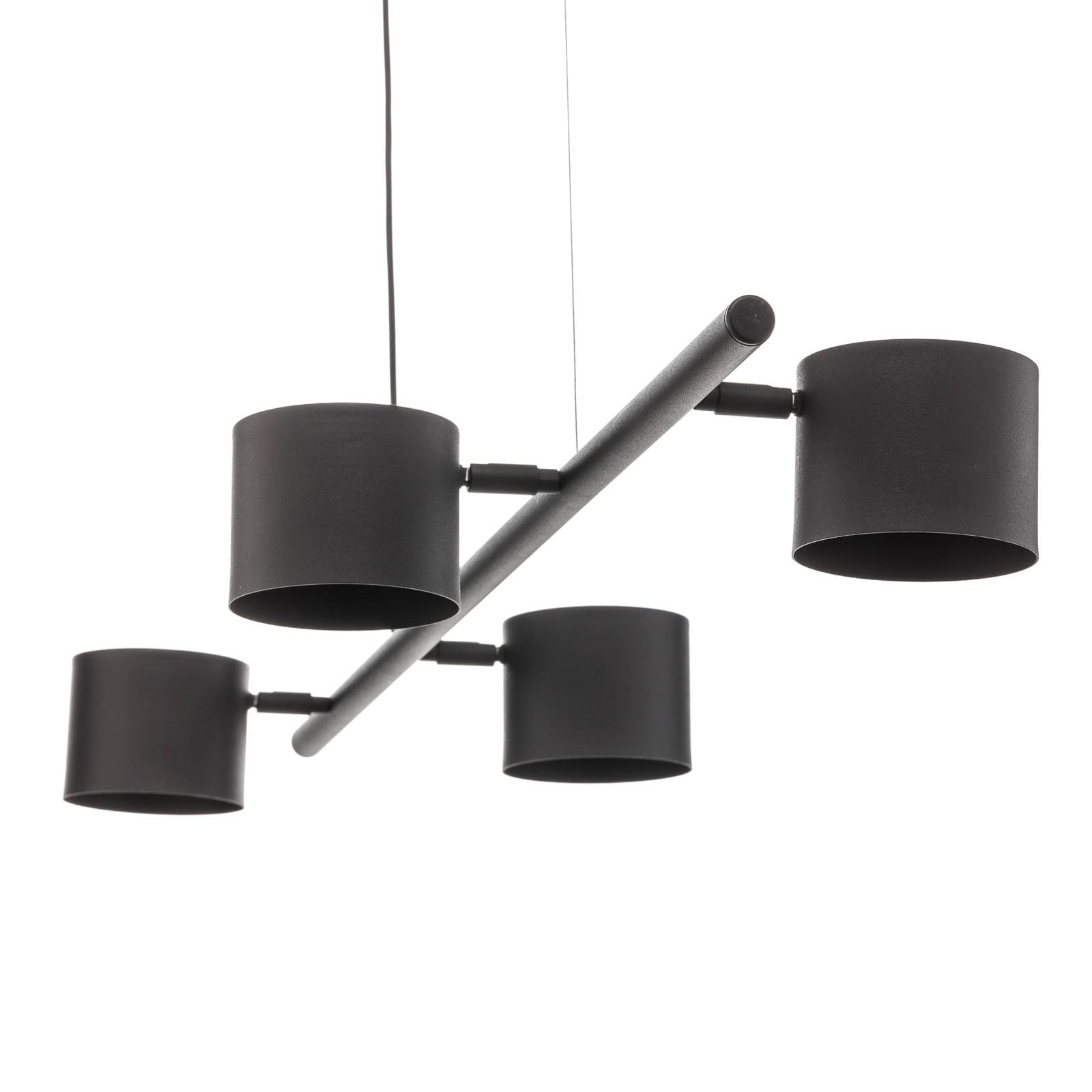 Lampa wisząca 1047, 4-punktowa, czarna
