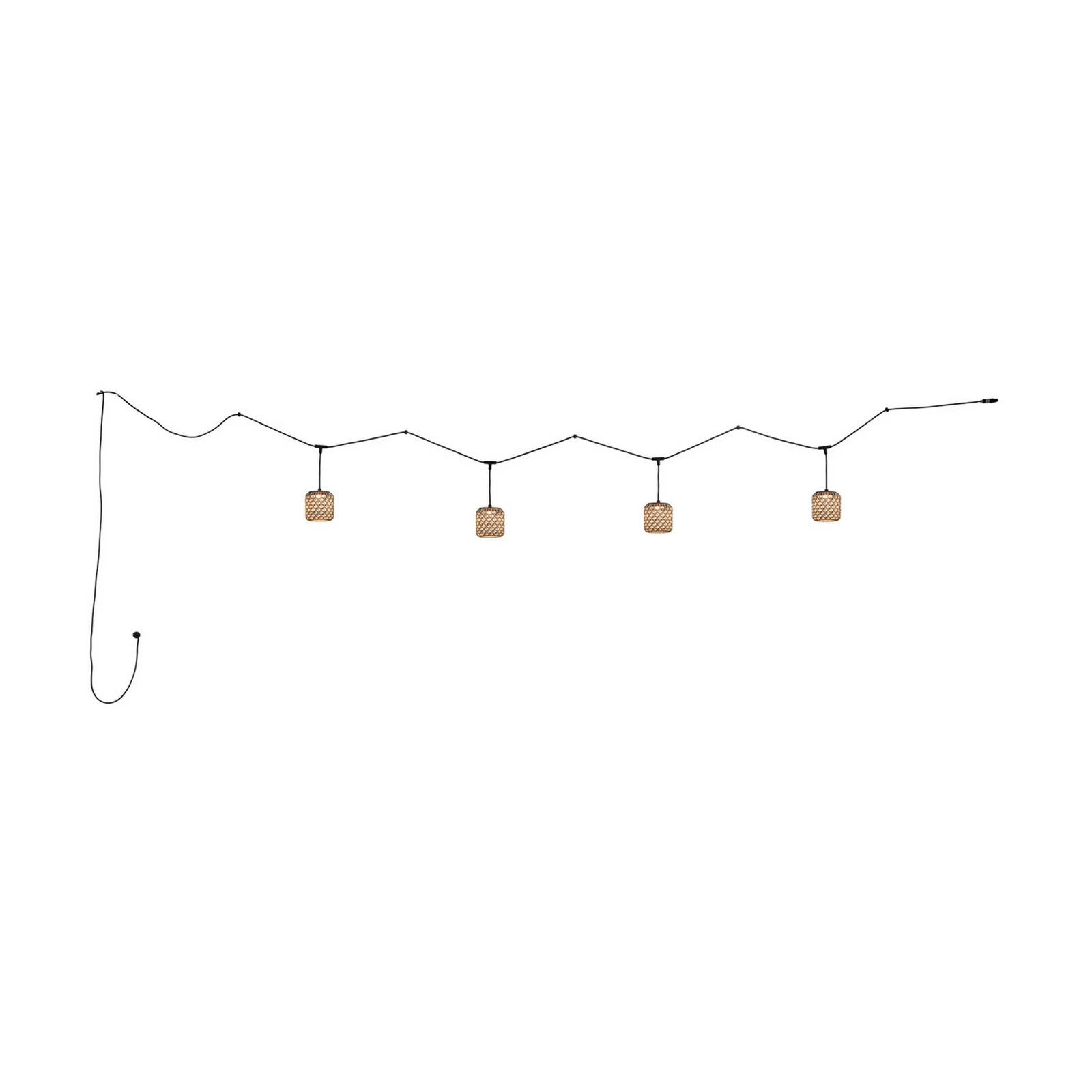 Bover Nans S/16/4L LED-Außen-Pendelleuchte, braun