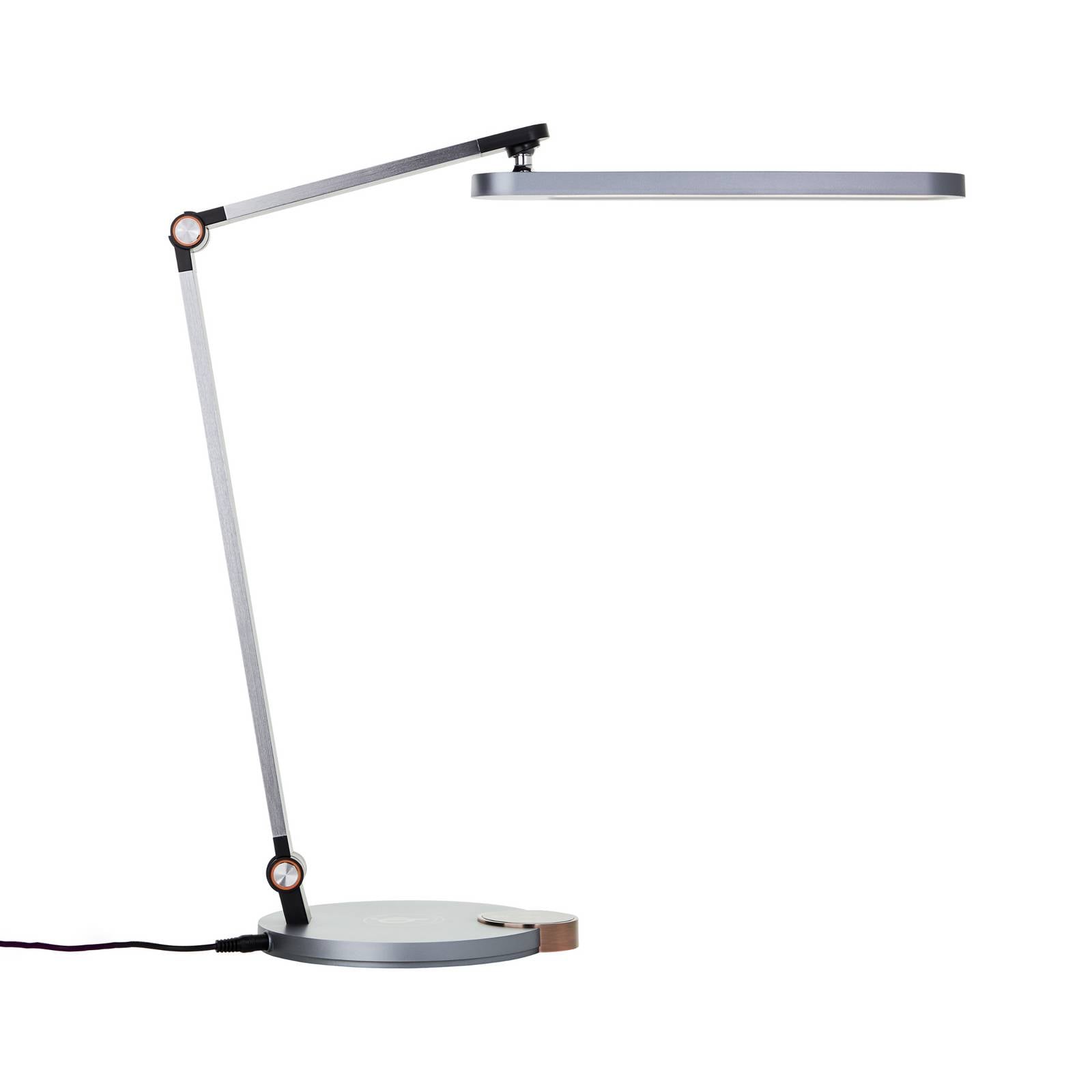 LED-Schreibtischleuchte Officehero, CCT, grau