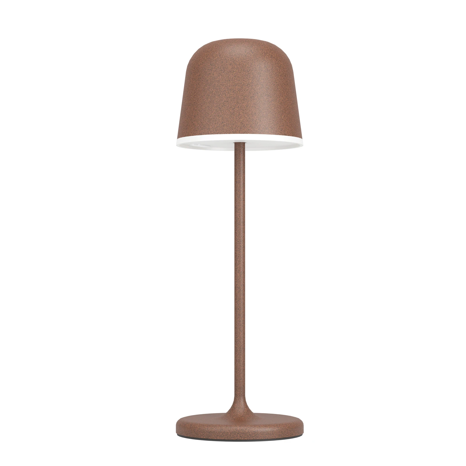 Candeeiro de mesa LED Mannera com bateria recarregável, castanho ferrugem