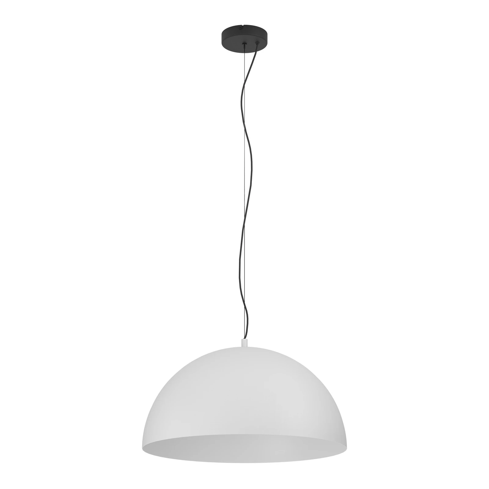 Gaetano 1 lámpara colgante, Ø 53 cm, gris/blanco, acero