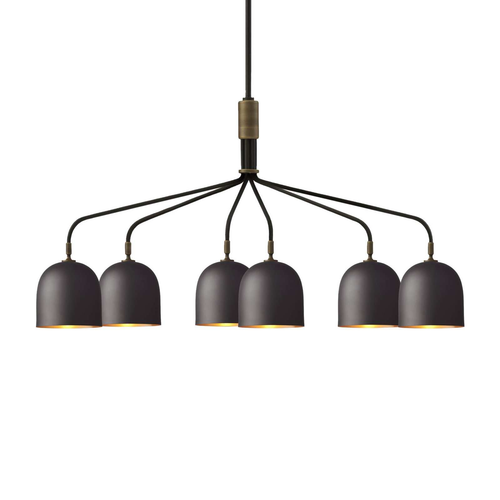 Howard 6 Chandelier Gunmetal - GUBI