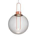 Modo Luce Orb LED-hänglampa, koppar, Ø 40 cm