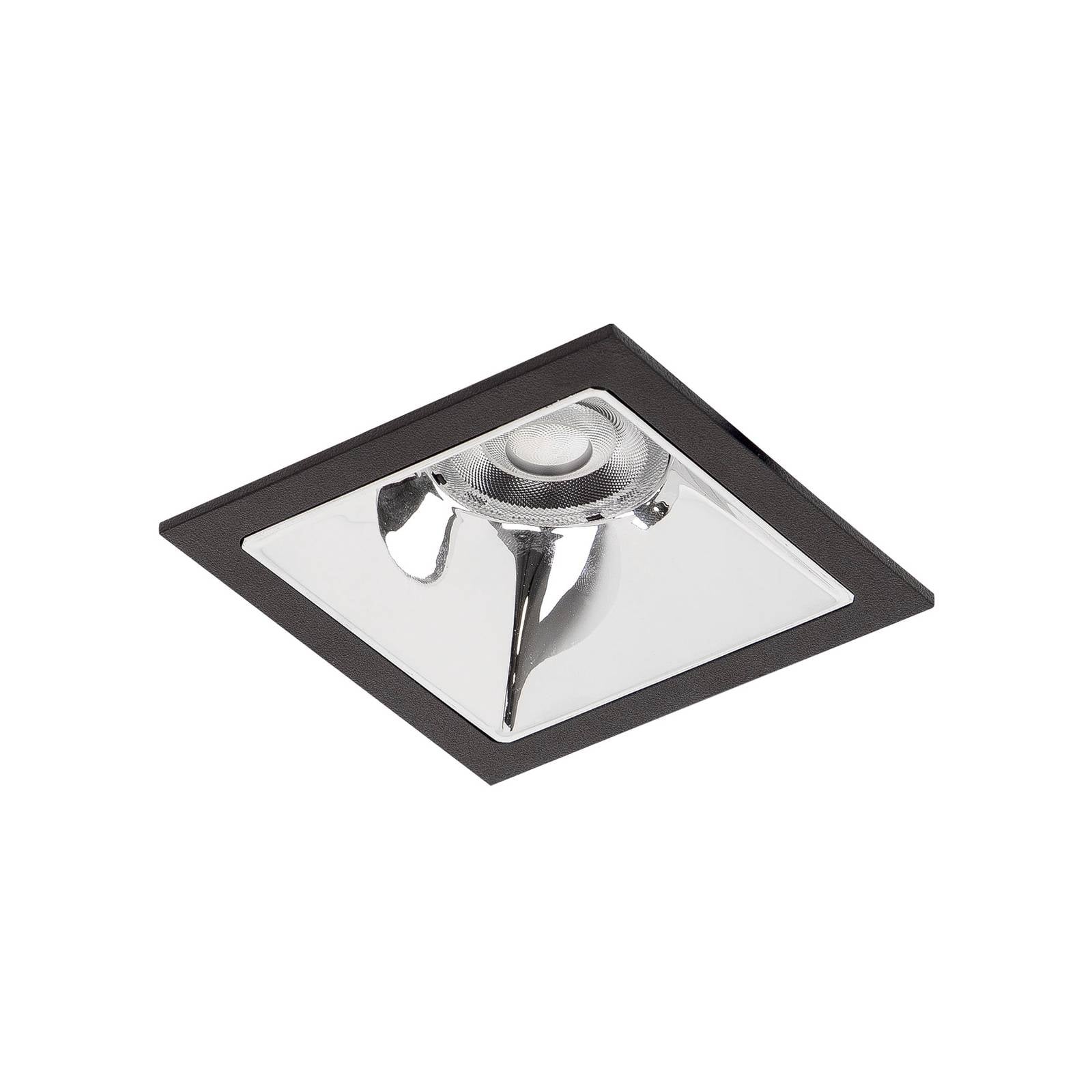 BRUMBERG Apollo Mini, glatt, eckig, DALI, 3.000 K, schwarz