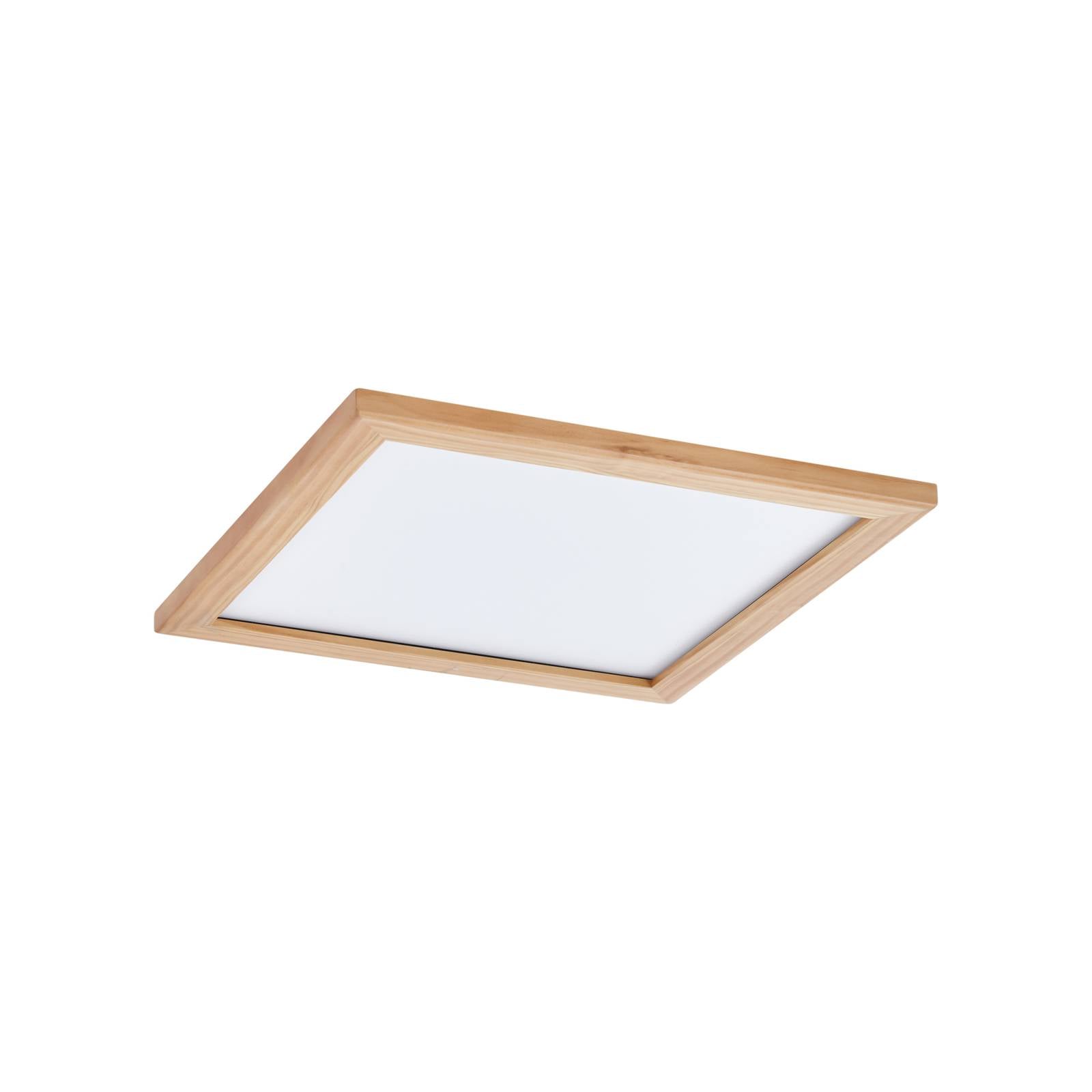 Lucande LED-Deckenleuchte Joren, 42 cm, Holz, CCT, Remote