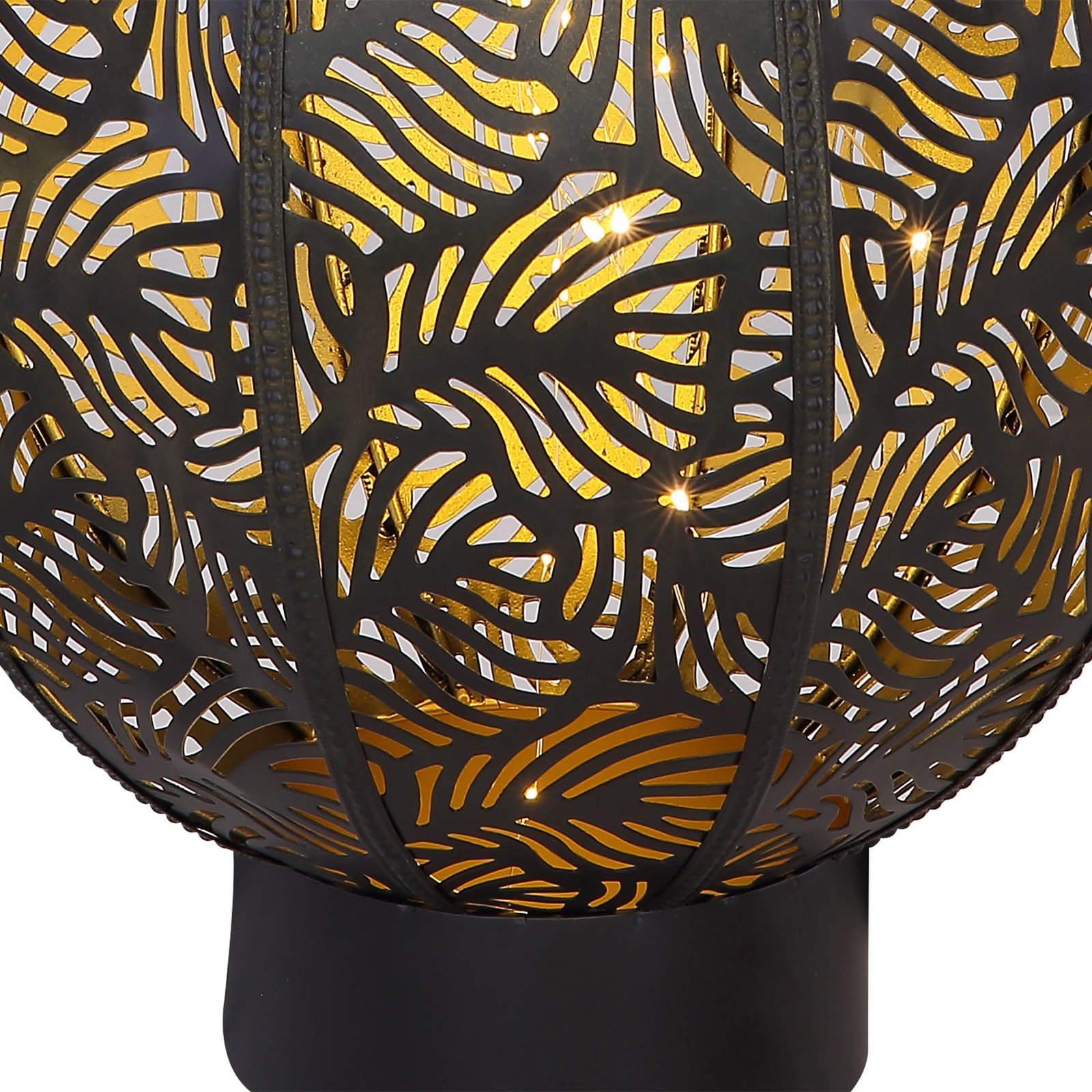 Globo 33673 LED solar light in an Oriental look, metal, 0.06 W, H: 65 cm