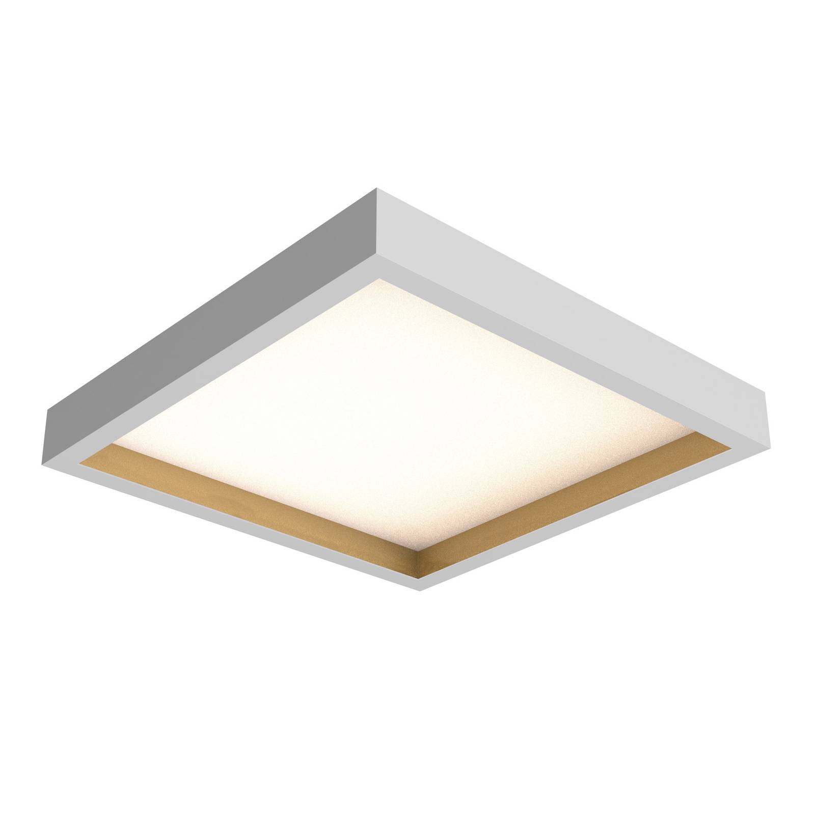 Image of Valencia plafonnier LED, blanc/doré, 60x60 cm 4052014062266
