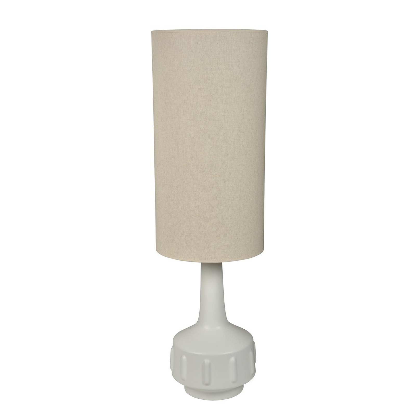 MARKET SET Stojacia lampa Jimmy, biela/béžová, 121 cm