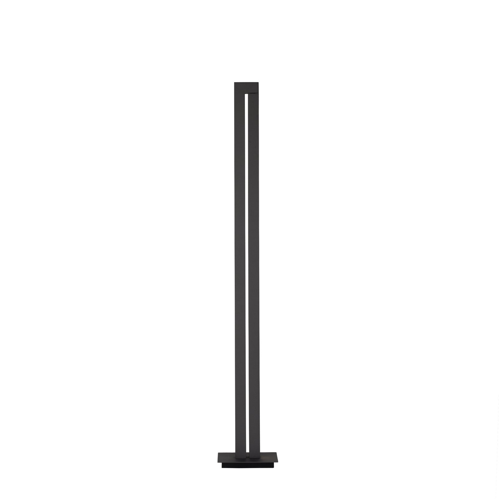 PURE Lines LED floor lamp, remote, anthracite