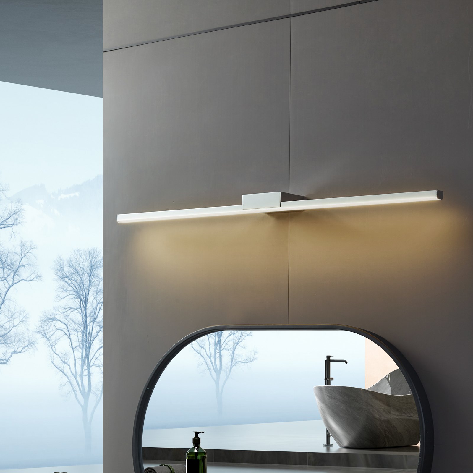 Kivana LED Applique Murale L90 IP44 Chrome - Lucande
