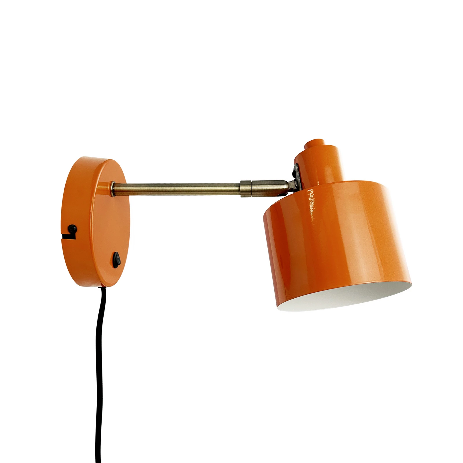 Nástěnné světlo Dyberg Larsen Ocean, oranžová, výčnělek 30 cm
