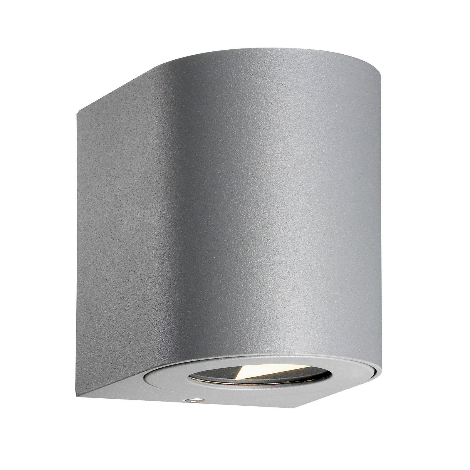 LED-Außenwandleuchte Canto 2, grau, 10 cm, up/down, IP44
