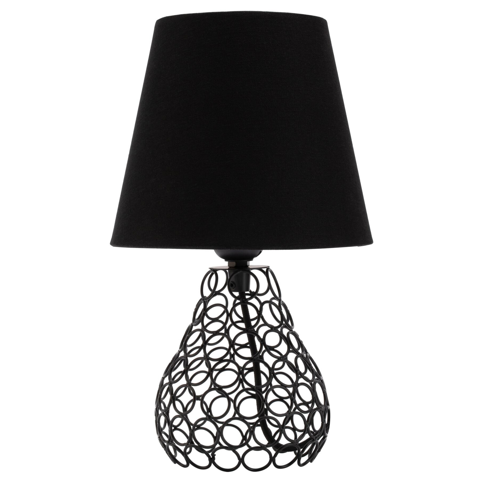 Pauleen Black Brilliance bordlampe med metalfod