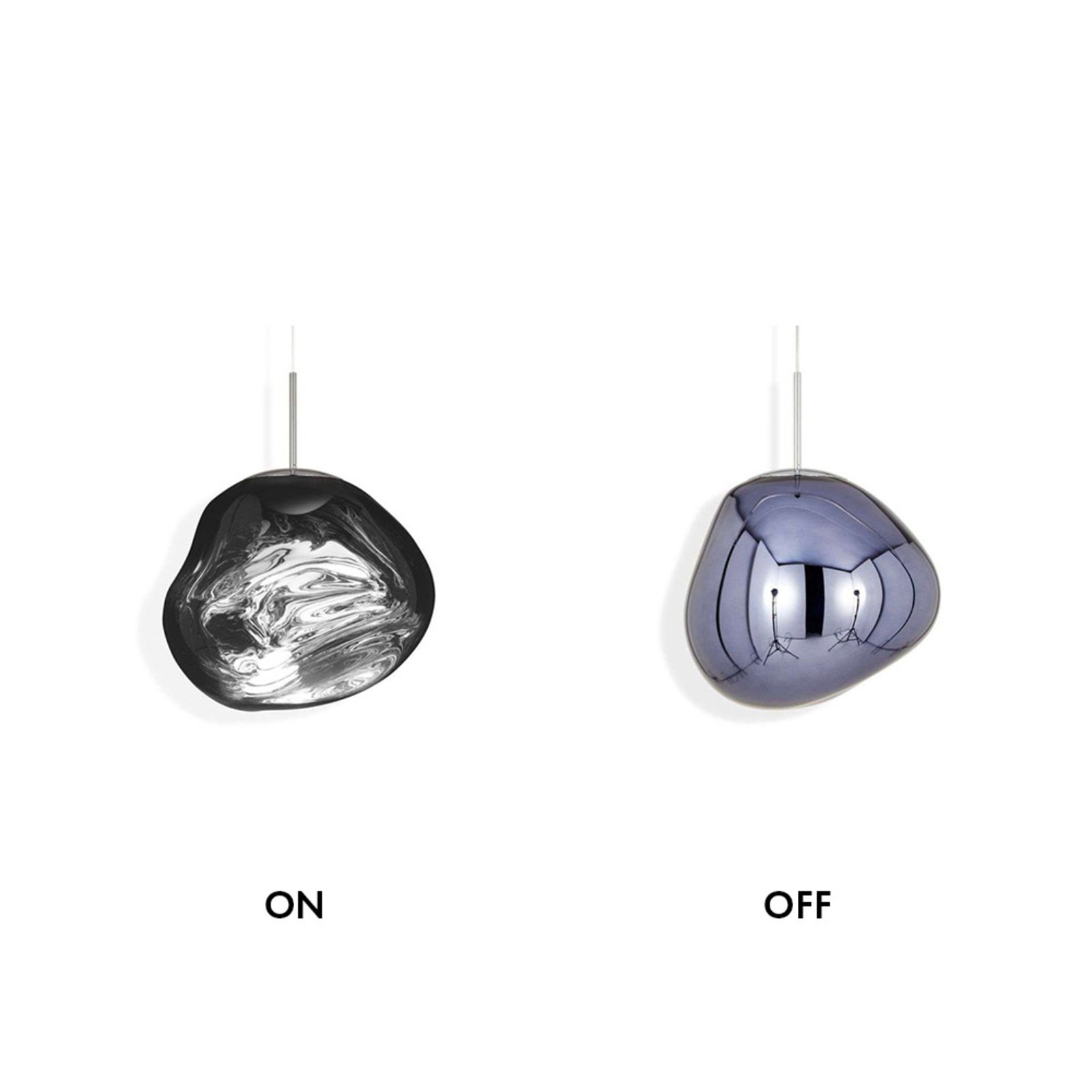 Melt Mini LED Pendant Chrome - Tom Dixon