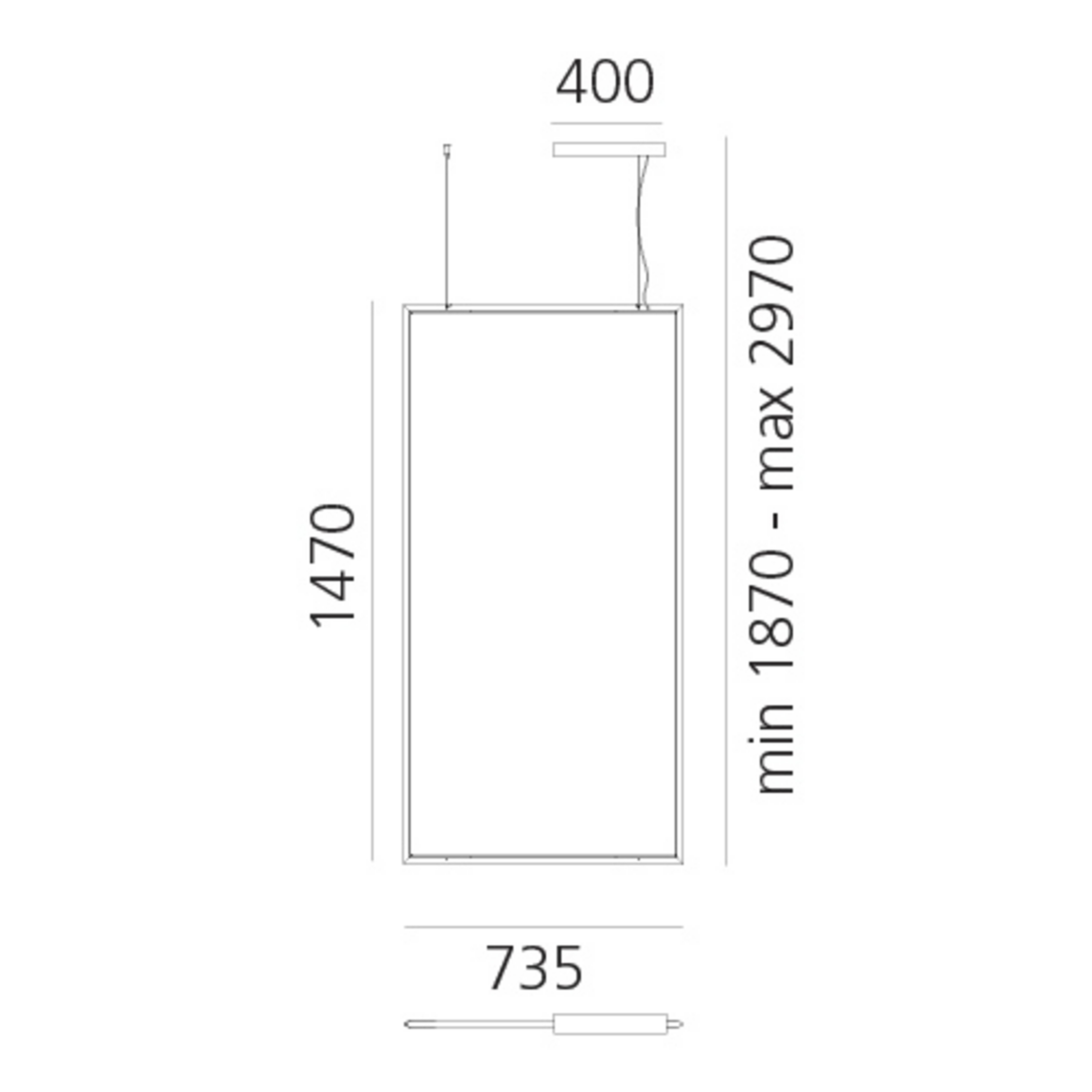 Artemide Discovery Rectangular APP schwarz CCT