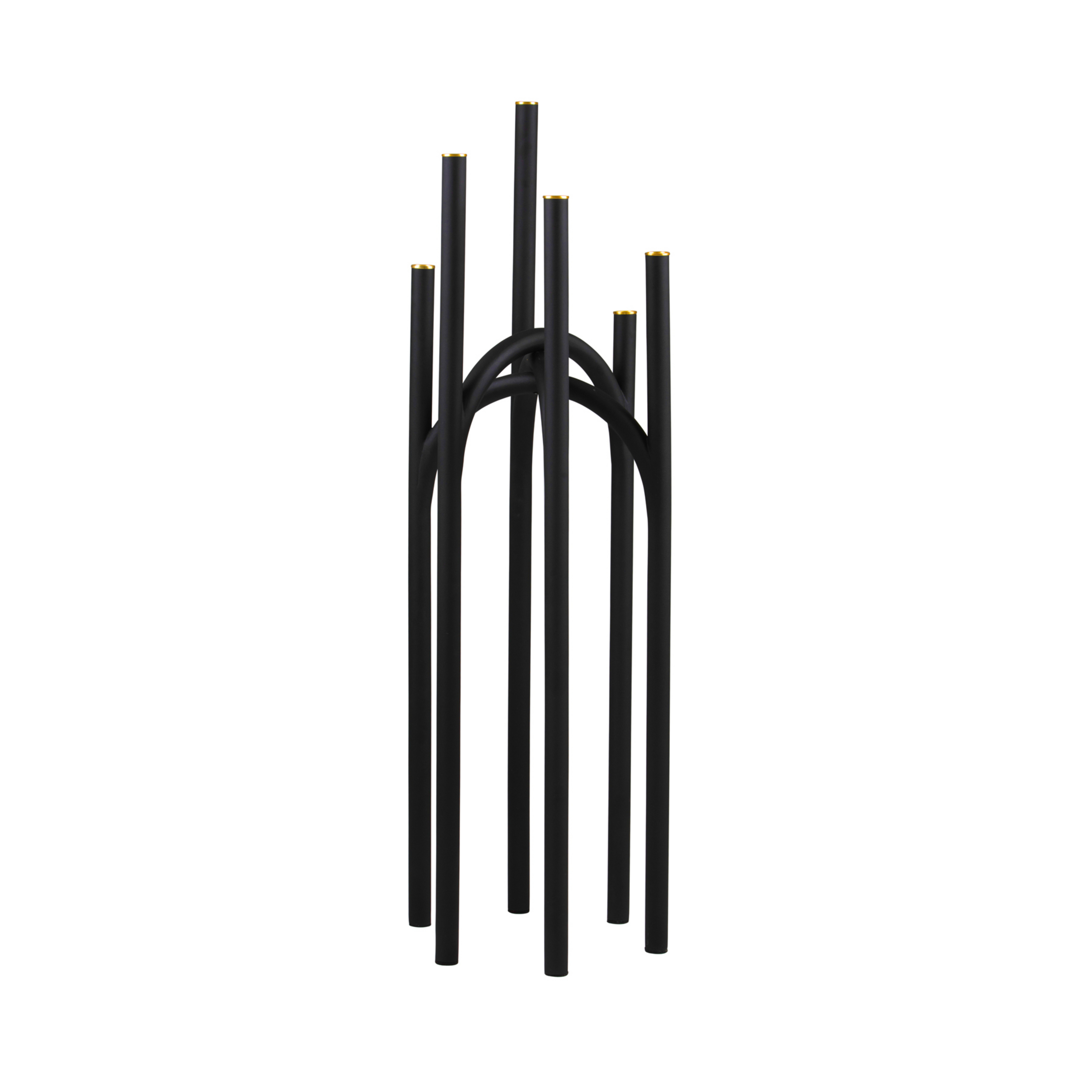 Angui Portacandele H92 Nero/Oro - AYTM