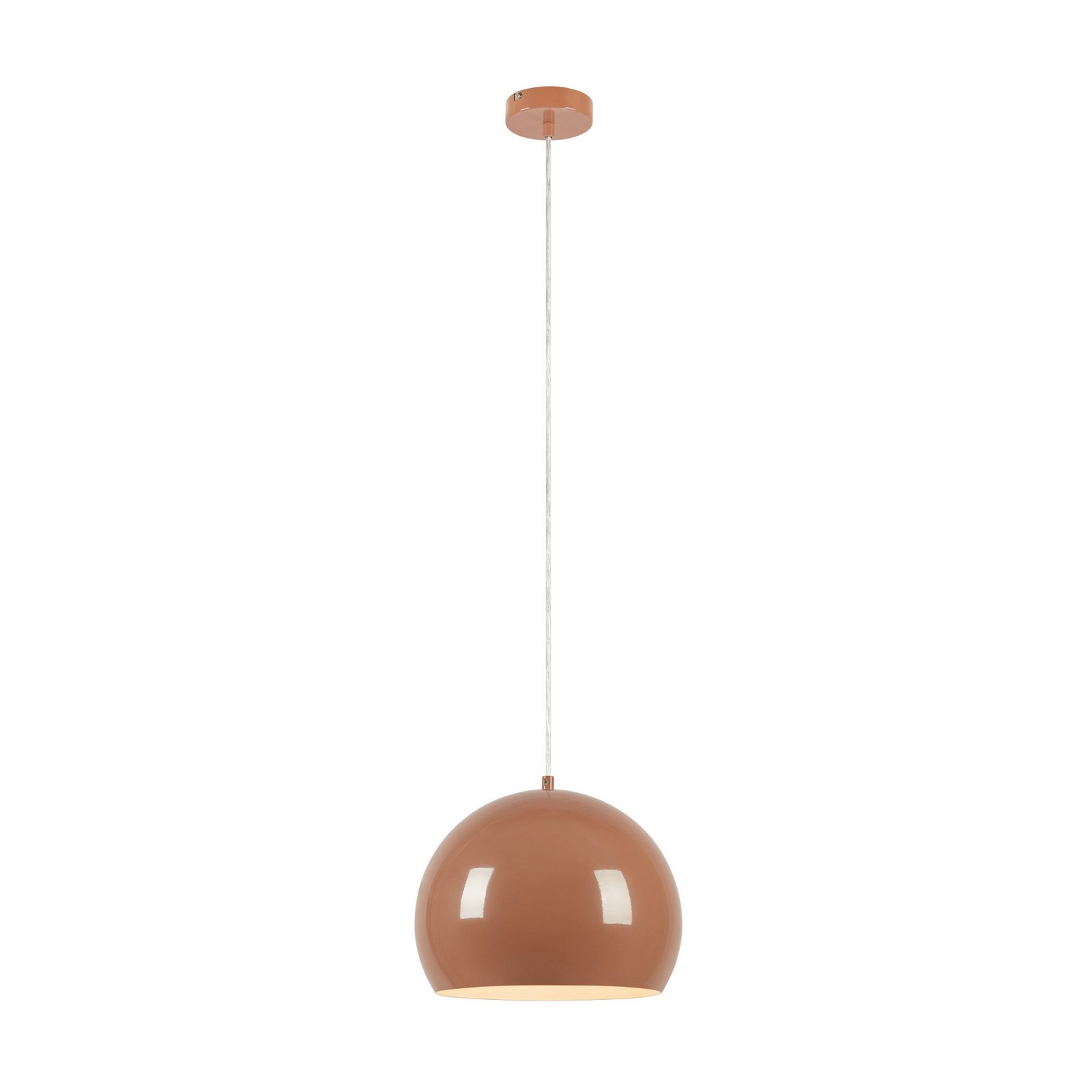 Pop hanging light, Ø 28 cm, brown, metal