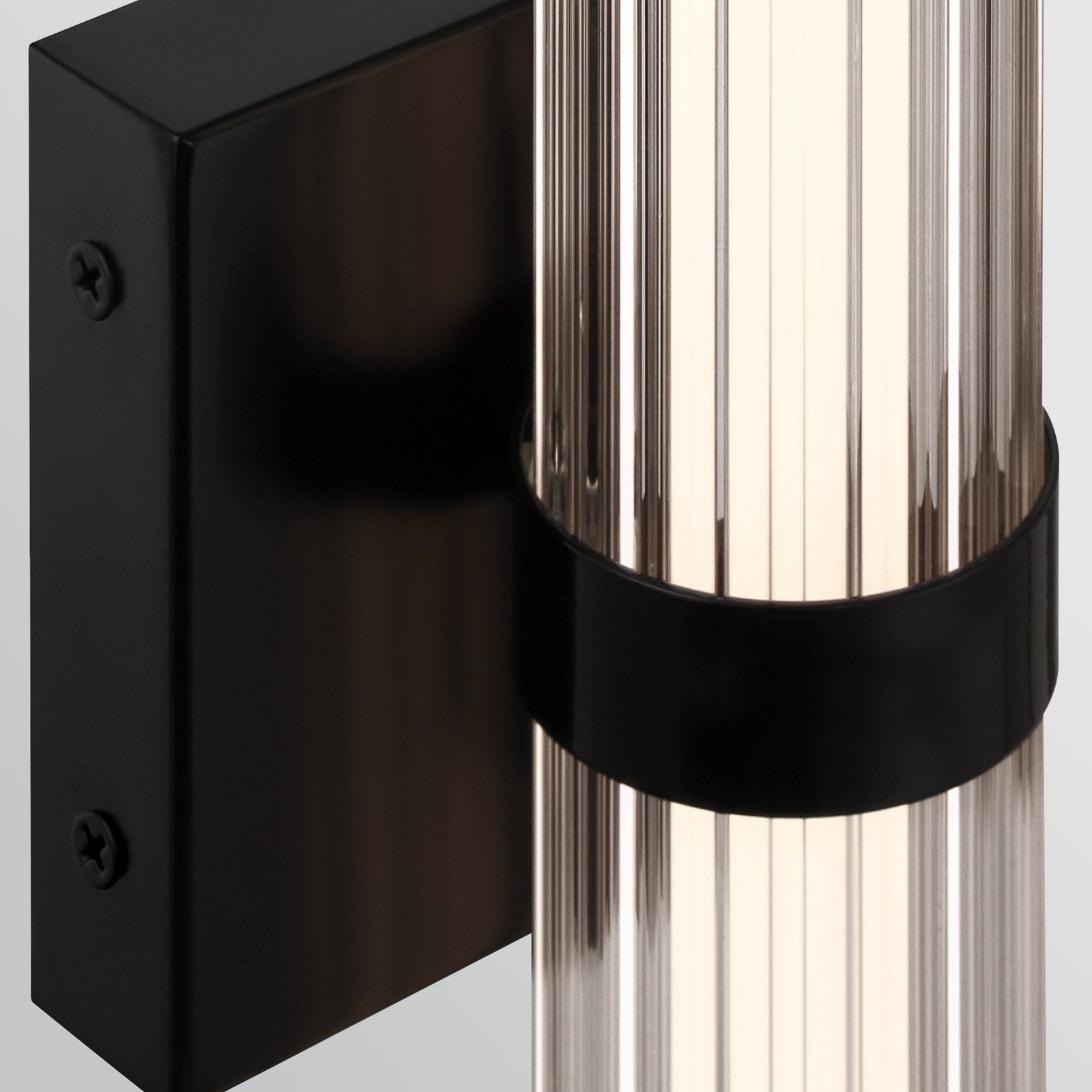 LED-Außenwandleuchte FAYTON, schwarz, Höhe 36 cm Metall IP44