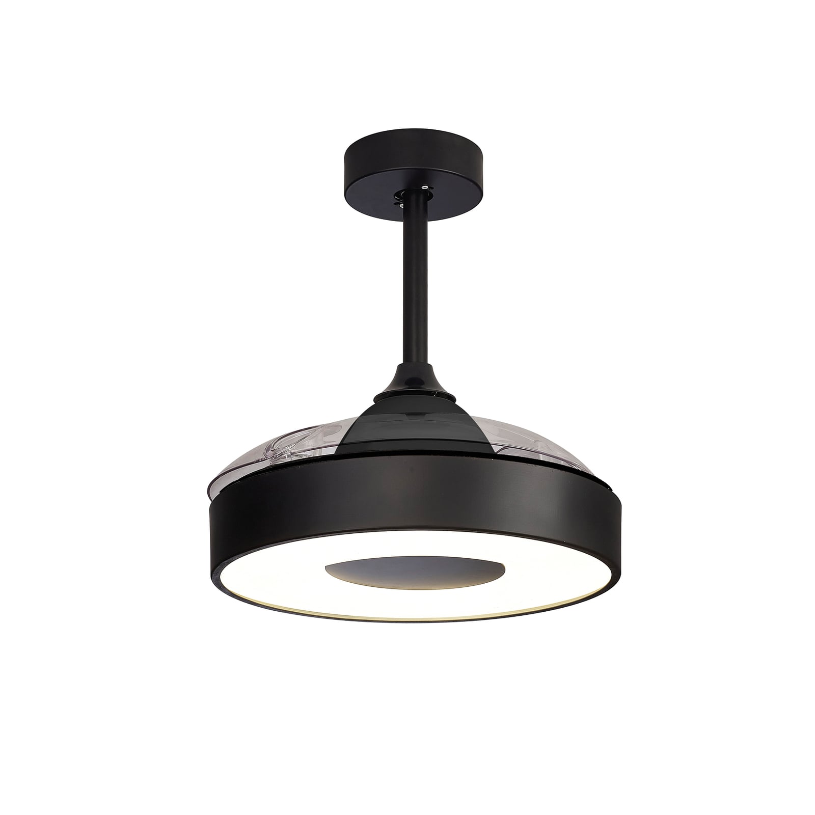 Coin Mini LED-Deckenventilator schwarz DC leise CCT - Mantra